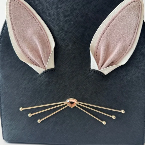 Kate Spade Hop To It Rabbit Sammi - Bunny Backpack PLUS Matching Passport Book - Picture 3 of 12